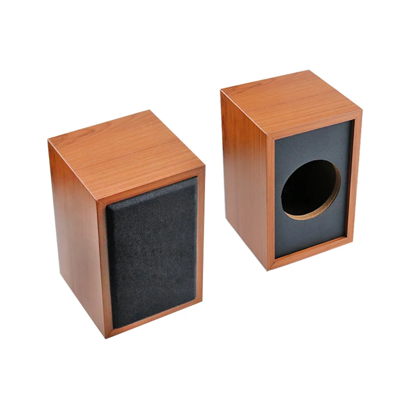 GHXAMP 3 inch 78mm Square Speaker Empty Shell Full Range DIY Wooden Subwoofer Satellite Box sub 1Pairs