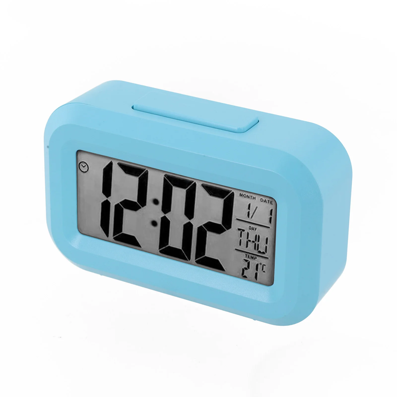 Alarm Clock Digital Alarm Clock 9*2.5*5.5 Cm Date Temperature Display Snooze Mode Color Options Household Supplies