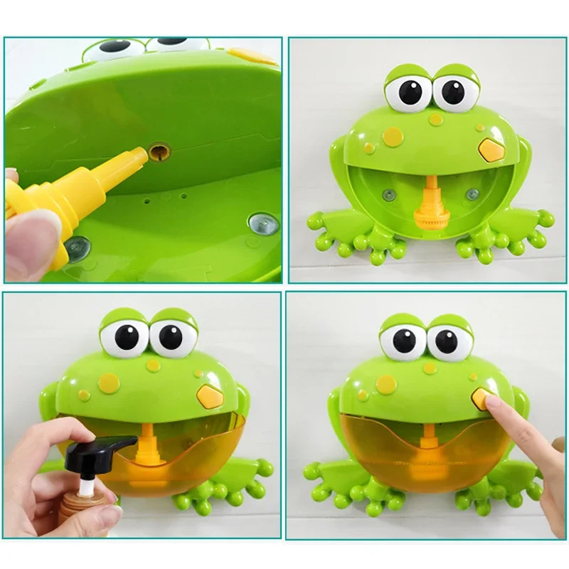 Jouets de bain pour bébé, machine à bulles, crabes, grenouille, musique, baignoire pour enfants, machine à bulles automatique Regina, jouet chaud pour enfants