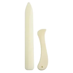2PCS Leather Working Tool Bone Folder For Leather Craft Scoring Folding Creasing Edges Paper Plastic Handmade Sewing Tools Part