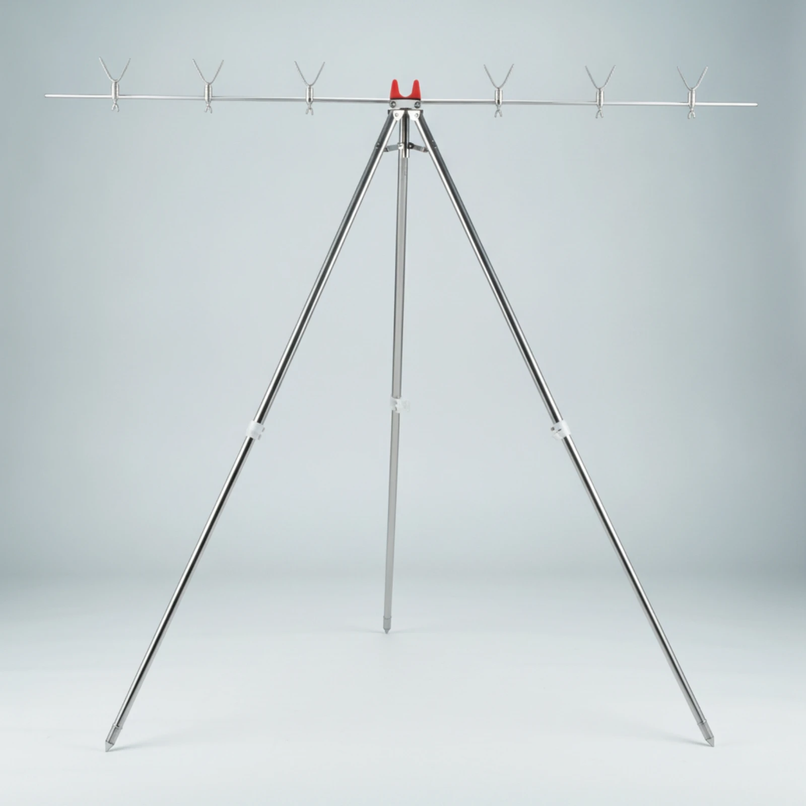 Fishing Tripod Foldable Fishing Rod Tripod with Multiple Rod Slots Stable Portable for Anglers