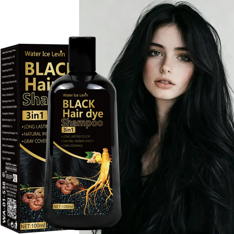 Black Hair Dye. Natural Mild Non-Irritating Formula. Saves Salon Time. Great Choice Friends Elders. High Price-Performance Ratio
