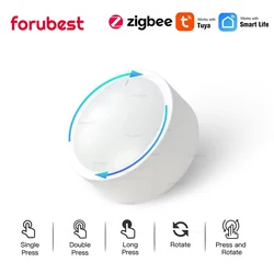 Zigbee 3.0 Smart Knob Switch Intelligent Linkage Wireless Scene Switch Remote Dimmer Controller For Tuya Gateway Automatic Scene
