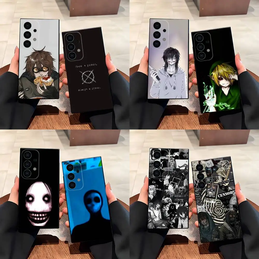 Creepypasta TICCI Jeff Jack Phone Case For Samsung Galaxy S22 S24 S20 S25 S23 S26 S10 5G Ultra Plus Fe Custom Cover