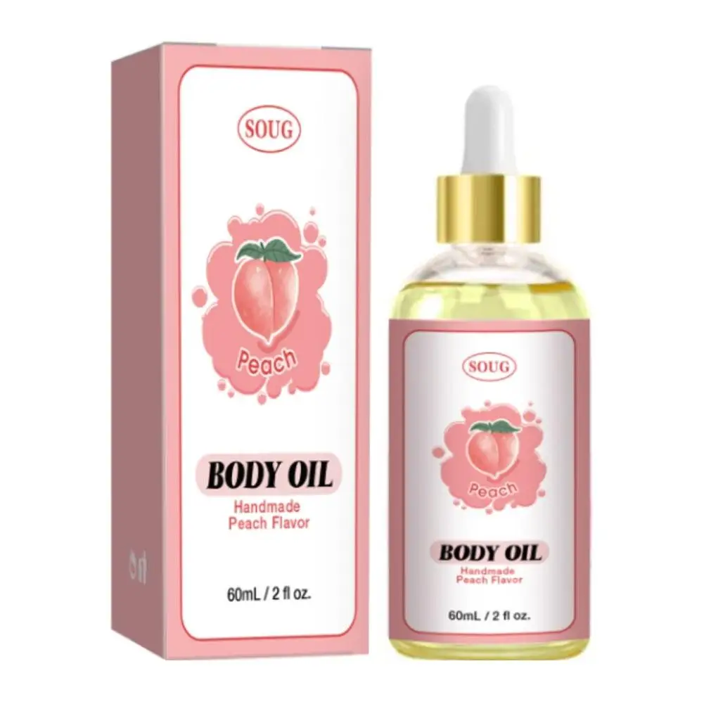 น้ํามันผู้หญิงธรรมชาติ Body Juice Oil Body Juice Oil พีช Perfect, น้ํามันหอมระเหยธรรมชาติ Body Oil สําหรับผู้หญิง M5k9