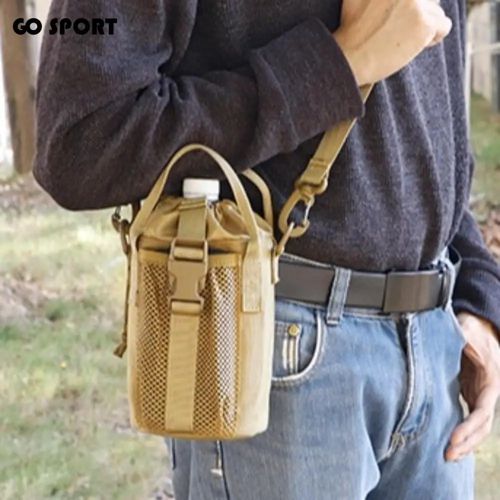 

Сумка-слинг для бутылки с водой большой емкости, многослойная водонепроницаемая сумка для спортивной бутылки, удобная регулируемая спортивная сумка через плечо для улицы