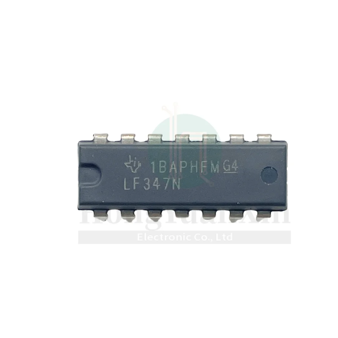 10PCS/ In-line LF347N LF347CN DIP-14 imported original broadband JFET input four op amps