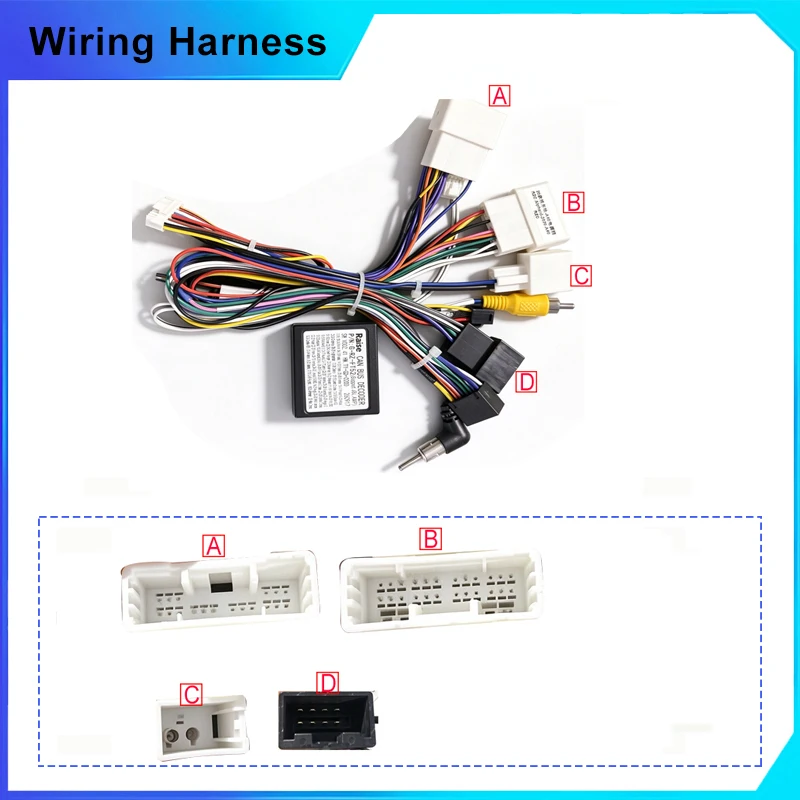 Car Accessories 16pin Android radio Canbus Decoder Box For Toyota Alphard 2020 Wiring Harness Plug Power Cable Adapter