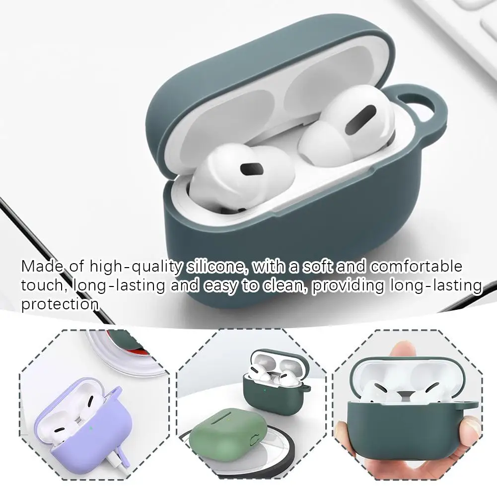 For 2024 Airpods 4 Wireless Bluetooth Earphones Reserved Soft Charging Port Sleeve Indicator Silicone Switch Shell Z4W7