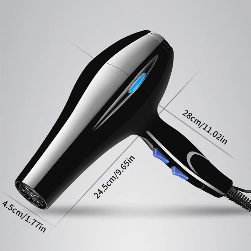 مجفف شعر بالأيونات السالبة، درجة حرارة ثابتة للعناية بالشعر دون إيذاء الشعر، خفيف ومحمول ضروري للمنزل والسفر