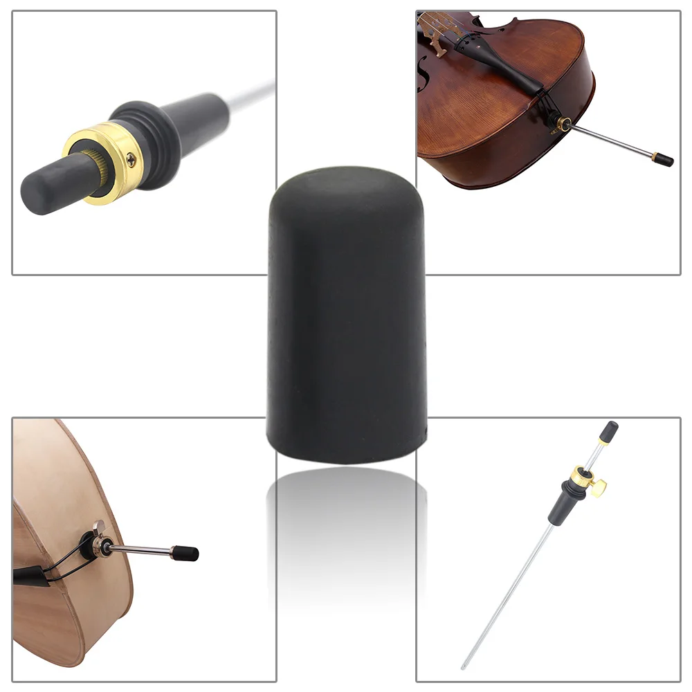 Non-Slip Rubber Pad Mat for Cello, Stop Holder, Musical Instrument Accessories, Stringed, Feet Support, 5 Pcs per Set