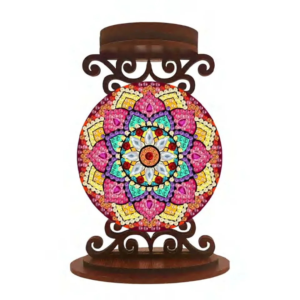 

Цветок Алмазная картина Подсвечник Украшения Подсвечник для ароматерапии 5D DIY Алмазное искусство Мини-подсвечник для художественных ремесел