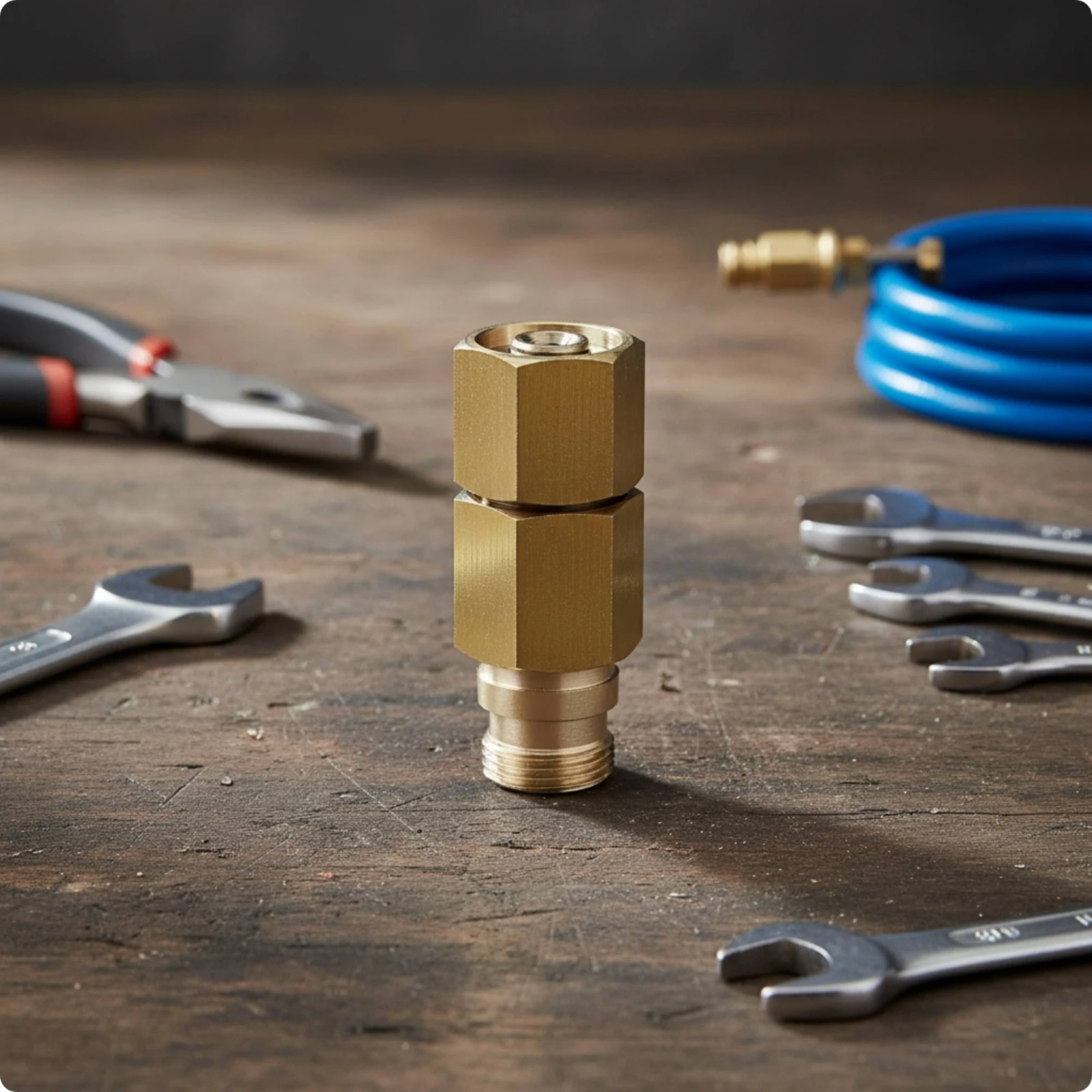 Quick-Connect Adapter Hand-Tightened Coupler Connector Heavy-Duty Hardware Secure for Car Washing