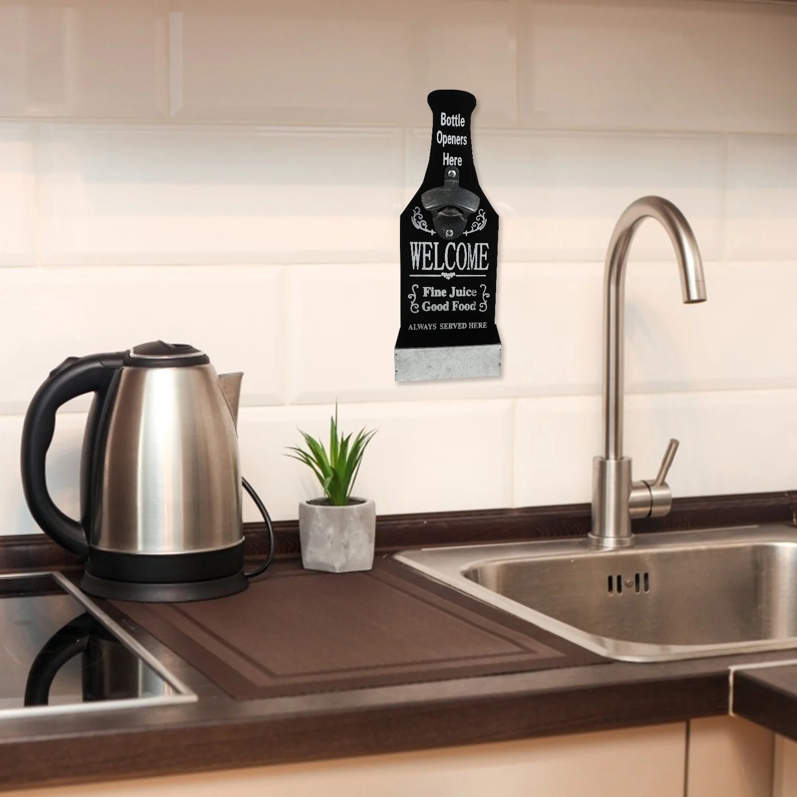 

Fine Workmanship Wall Mounted Bottle Opener Creative Wooden Hanging Design Perfect for Birthday Gifts Bottle Opener Wall Mounted