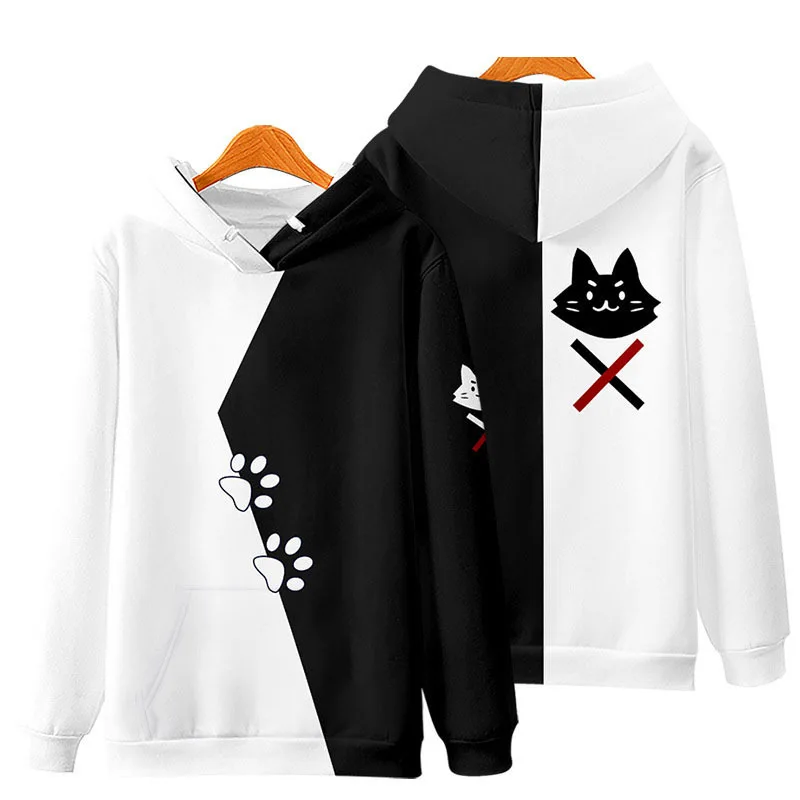 Hololive VTuber Ookami Ata O Cosplay Sweat à capuche pour hommes et femmes, sweat-shirt à manches longues, vestes Pollover, impression 3D Anime, automne