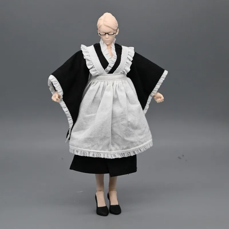 

1/12 Scale Action Figures Japanese Kimono Maid Dress Clothing Accessories Model for 6-inch Nt-04 Body Decor