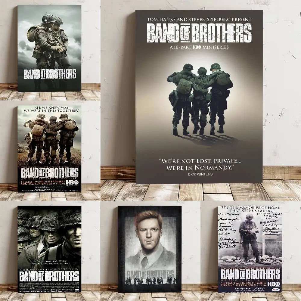 Band Of Brothers Poster High Quality Print Waterproof Wall Art Sticker For Bar Living Room Decor Gift