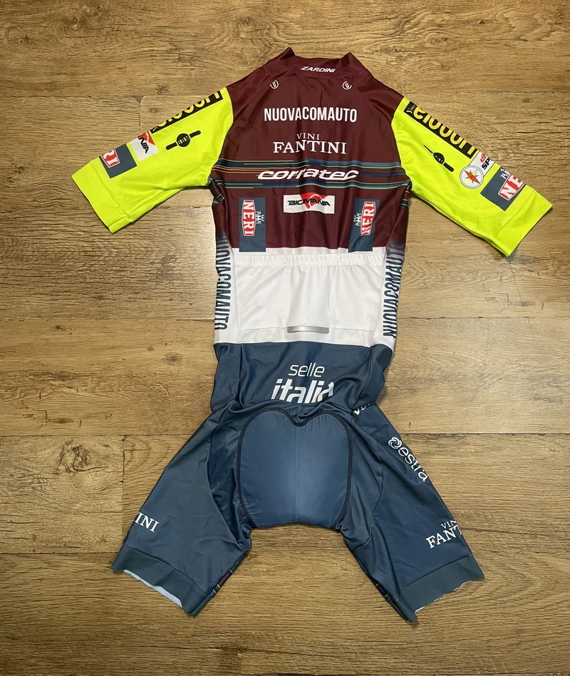 Traje de Ciclismo Corto LASER CUT Skinsuit 2024 Corratec Vini Fantini TEAM