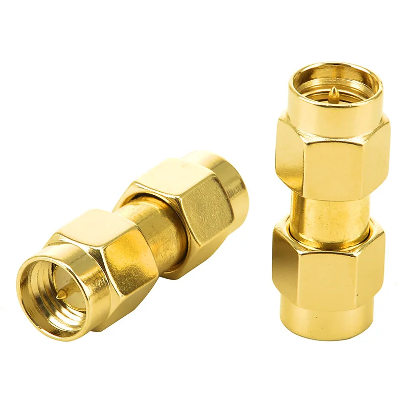 

2 шт./группа RF адаптер SMA вращающийся SMA штекер внутренний винт внутренняя игла прямой через сигнал высокочастотный разъем