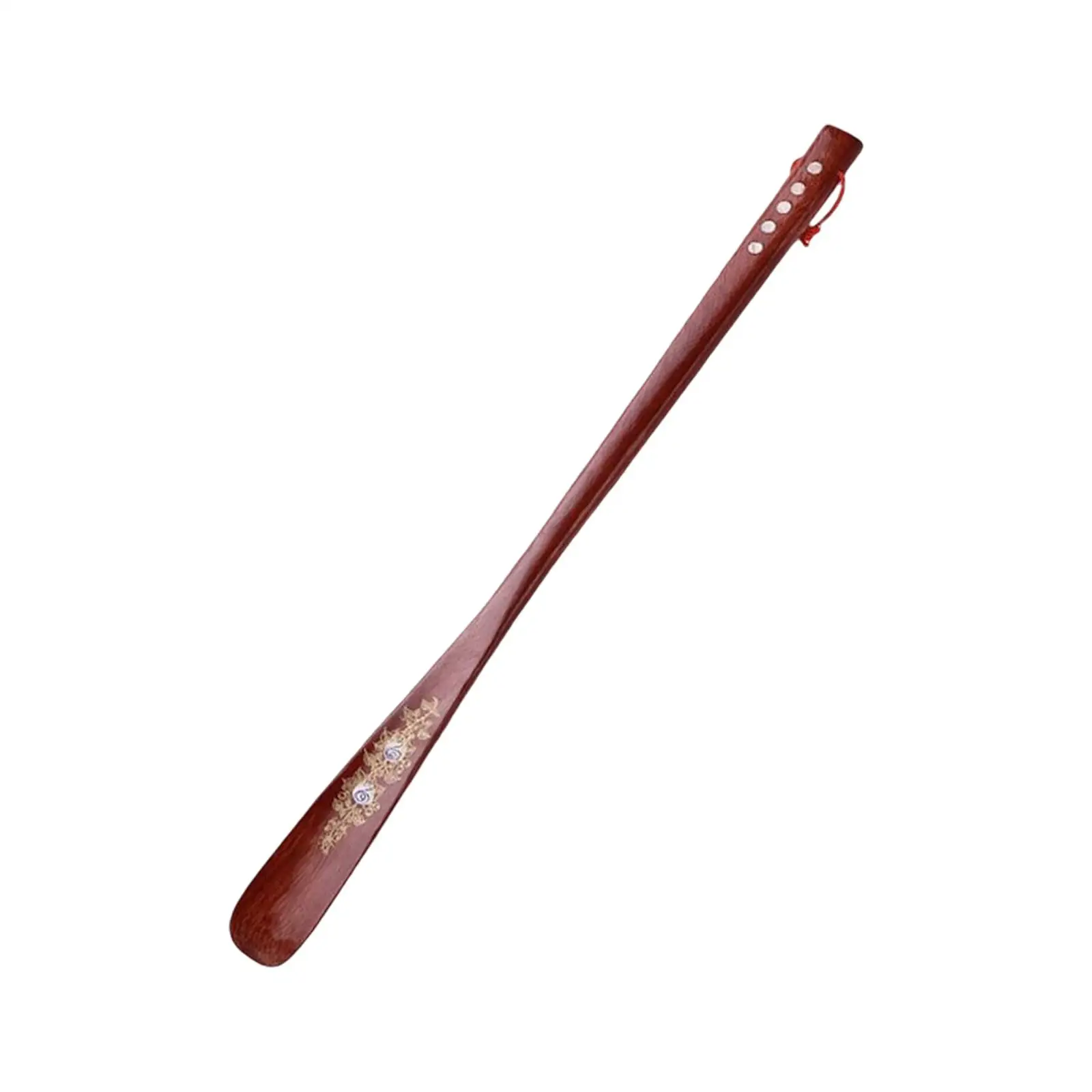 70cm Long Wood Shoe Horn Shoehorn Lifter Extended Handle Shoe Accessories for Wearing Boots Socks