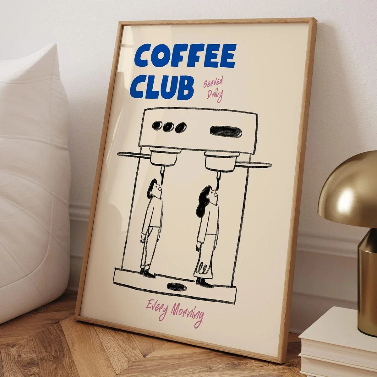 Espresso Good Morning Coffee-Póster impreso en lienzo, minimalista moderno para sala de estar, cocina, arte de pared, decoración del hogar, sin marco