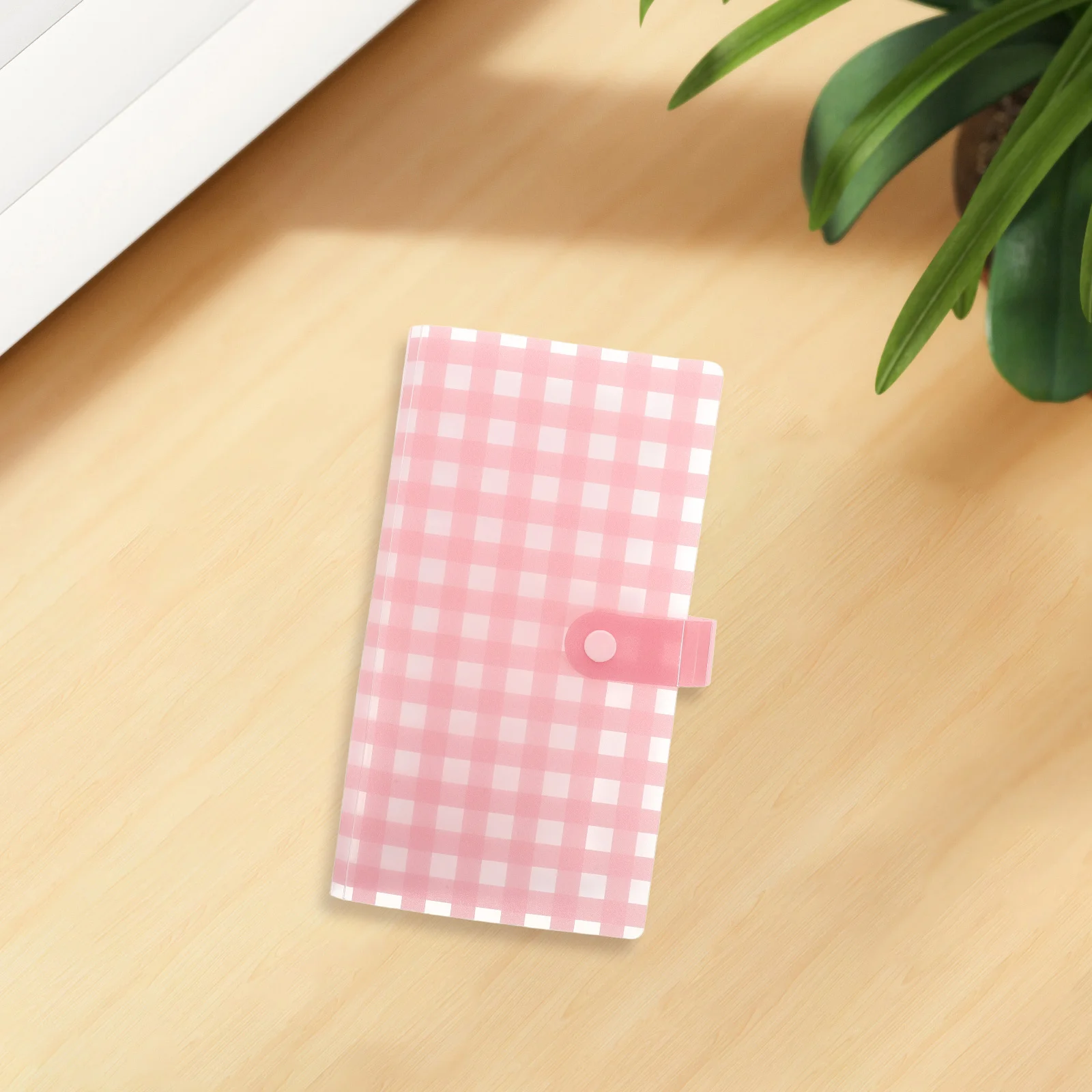 

240 Slot Frosted Card Holder Cute Cartoon Grid Pattern Compact Photo Organizer Business Album Portable Name Cards Storage Book