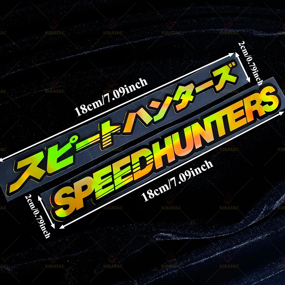 Adesivi moto SPEEDHUNTERS dorati impermeabili per casco moto serbatoio carburante carenatura scooter bicicletta decalcomanie universali in vinile
