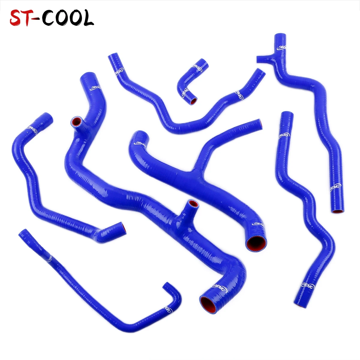 For Renault Clio 3 III RS 197 200 Sport 2.0 16V Radiator Hoses Kit Silicone Tubes Pipes 8Pcs 10 Colors