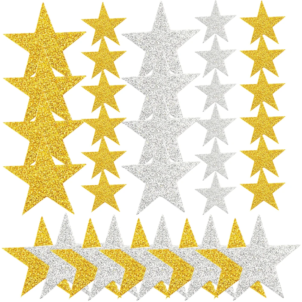 

180pcs Stars Stickers Glitter Christmas Self Adhesive EVA Kids Decorative Craft Art Classroom Party Office Supplies