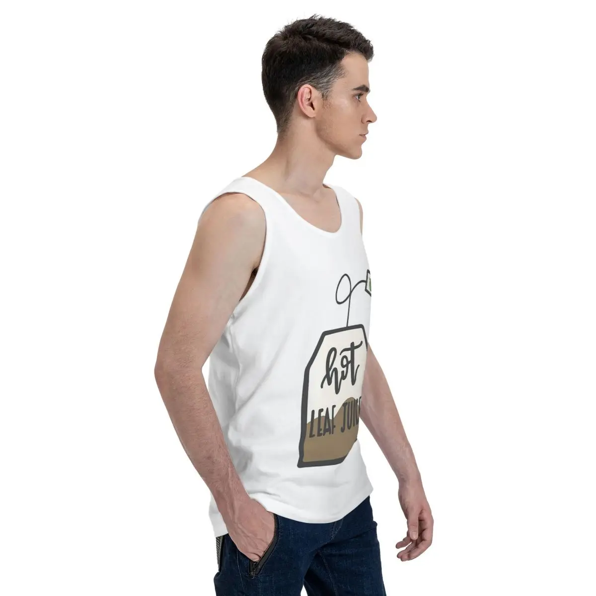 Hot Leaf Juice (avatar The Last Airbender) 100% Cotton Men's Sweatshirt Vest Sleeveless Clothing Tees Men Tank Tops T-shirt