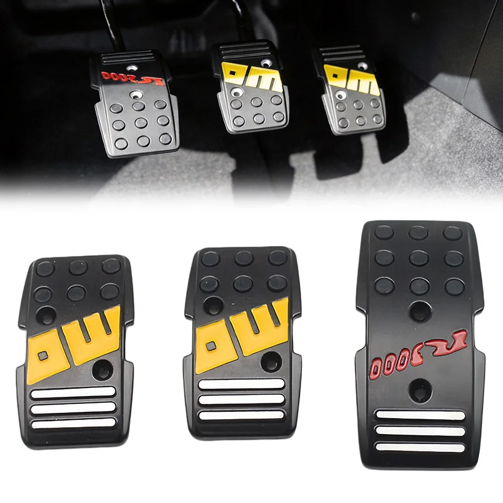 3-teiliges Set Auto-Pedalabdeckungen Auto-Fußpedal-Zubehör Innenausstattung Dekorationsteile