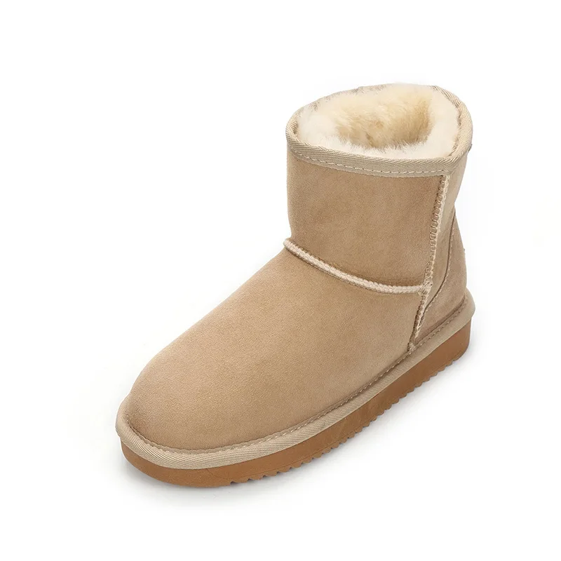 Classic 2023 Women Shoes Waterproof Nature Fur Wool Real Sheepskin Leather Classic Snow Boots Genuine Sheepskin Women Boots