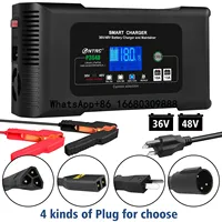HTRC 36V/18A Golf Cart Battery Charger 48V/13A for EZ-GO RXV TXT Club Car  AGM LiFePO4 PB Lithium Lead Acid Battery Repair