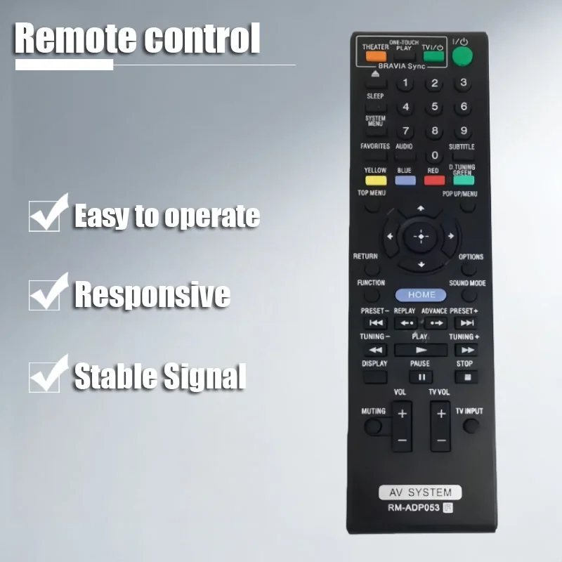 

New Remote Control for SONY RM-ADP053 RMADP053 BDV-E470 BDV-E570 BDV-E77 RM-ADP054 RM-ADP058 RM-ADP060 RM-ADP059 RM-ADP070