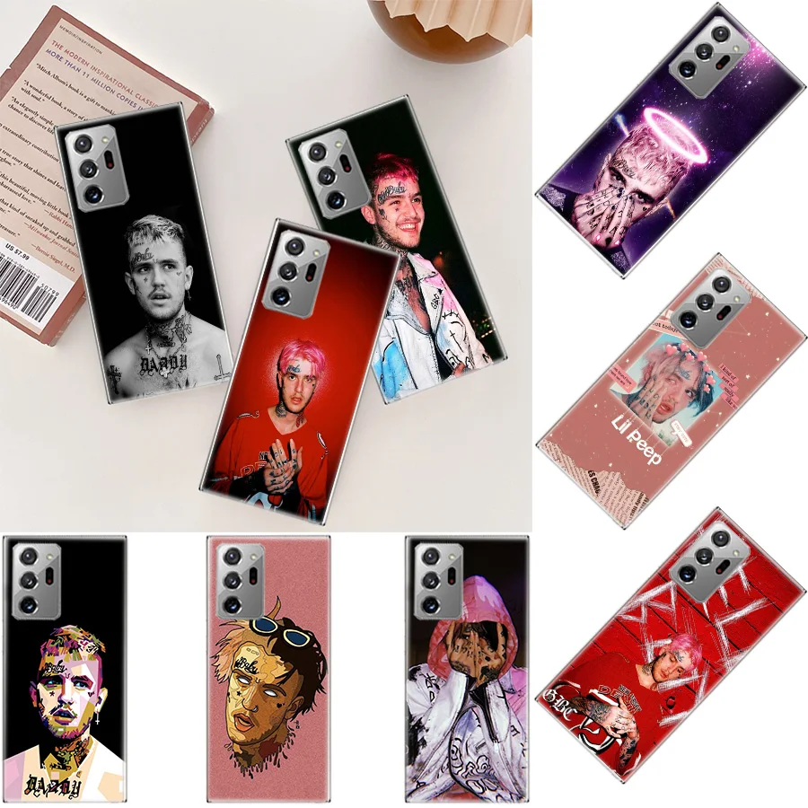 Lil Peep Lil Bo Peep  black Phone Case For Galaxy Samsung A03 A03S A13 A23 A33 A53 A73 A54 A34 A24 A14 5G A04 A04S A9 A8 A7 A6 P