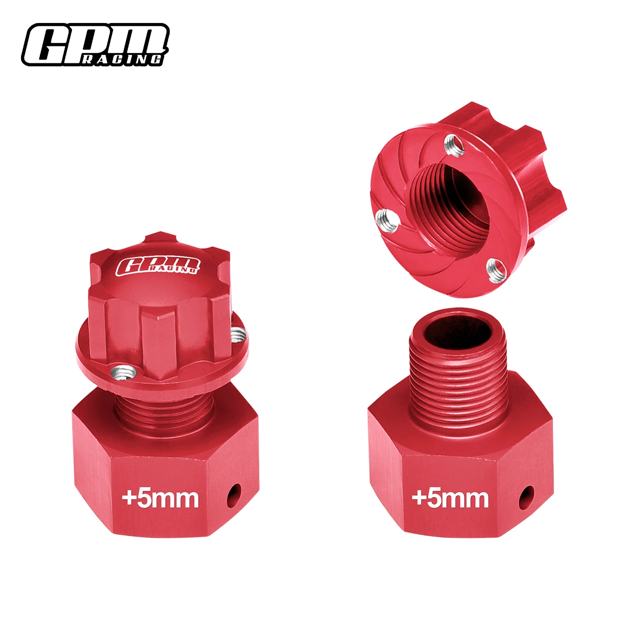 GPM LOSI 1/6 ซุปเปอร์บาจาเรย์ 1.0 สำหรับอะแดปเตอร์หกเหลี่ยมโลหะผสม 7075 (+5 มม.)