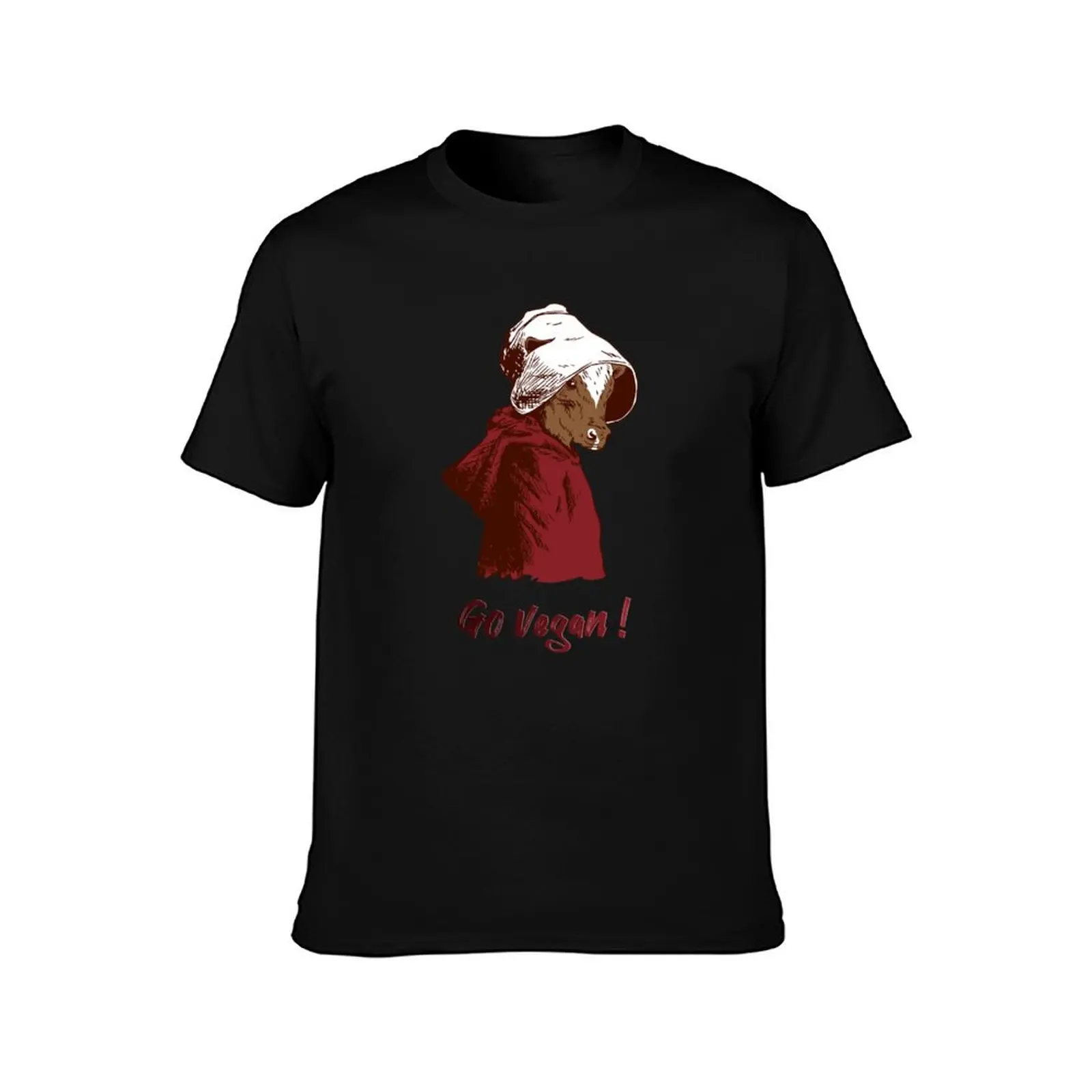 Handmaid's Tale | Go vegan! | Cow in Gilead T-Shirt Basic Breathable Solid Color T-Shirt view 2