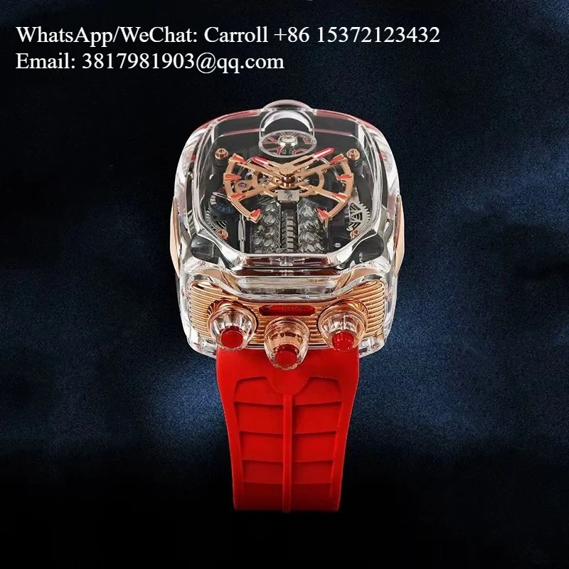 

2024 The Latest Personalized Custom Transparent Case Men's Luxury Mechanical Jacob Watches