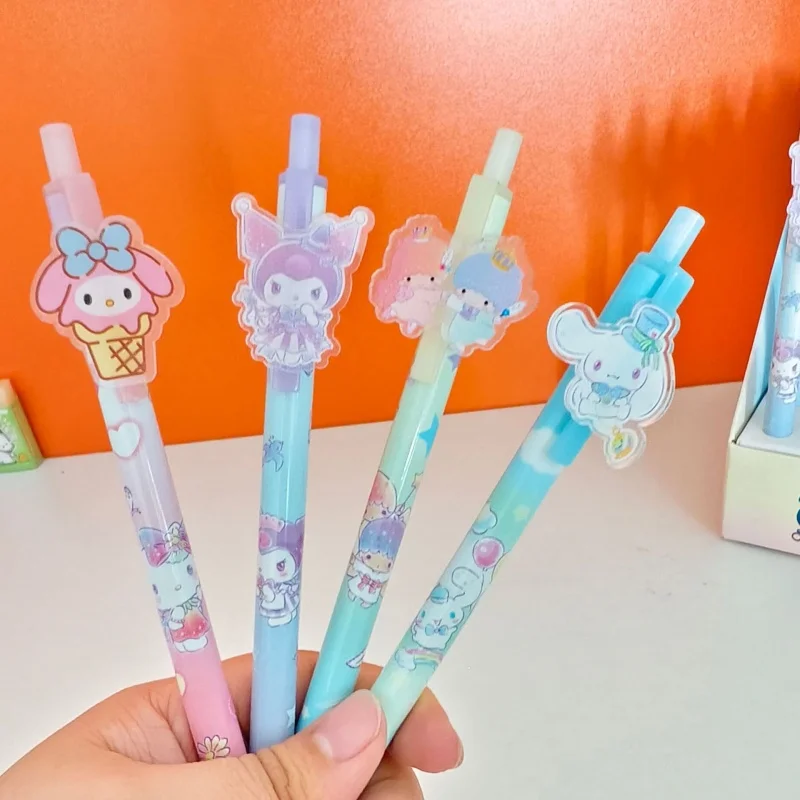 

36 шт./лот Sanrio Kuromi Melody Cinnamoroll механический карандаш с героями мультфильмов 0,5 мм автоматическая ручка для рисования и письма школьные и офисные принадлежности