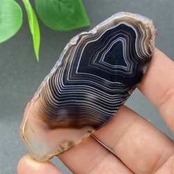 Natural Silk Agate Irregular Slices Hand-polished Slices Home Decoration Ornaments