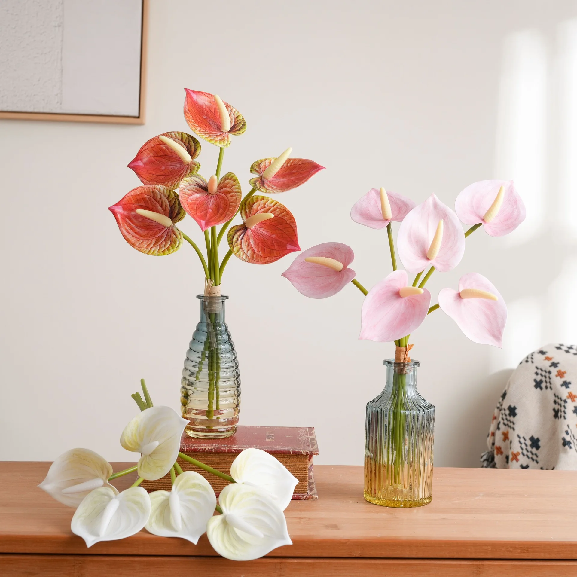 30Pcs 인공 라텍스 안스티움 꽃 신부 꽃다발 액세서 - Baby Nursery Decor Ideas 리뷰 및 가격