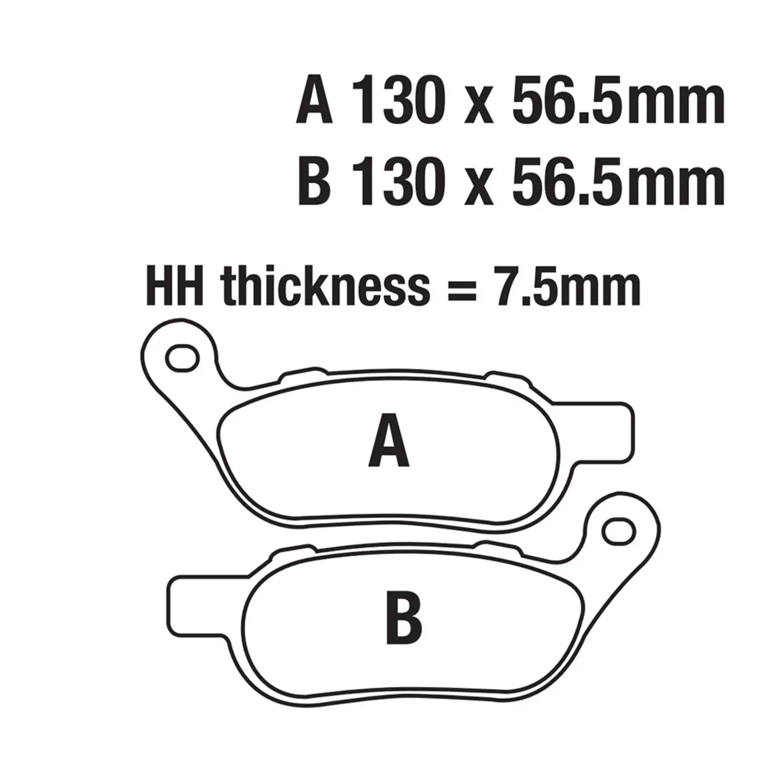 Brake Pads Replaces Parts,Wear Resistant Easy Installation Modification Professional Repair Motorbike Accessories Sturdy