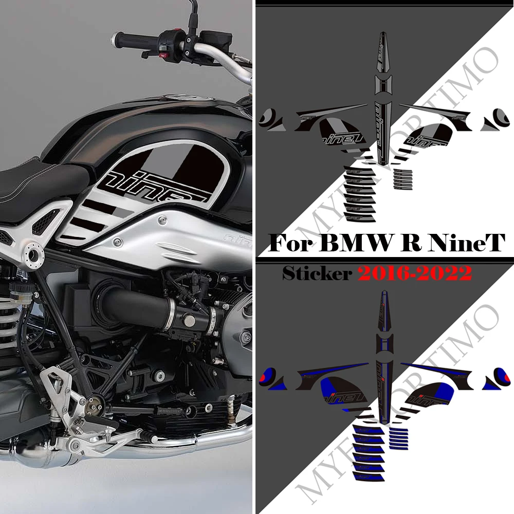 

For BMW R NineT Nine T RnineT Motorcycle Protector Gas Fuel Oil Kit Knee Tank Pad Side Grips 2016 2017 2018 2019 2020 2021 2022