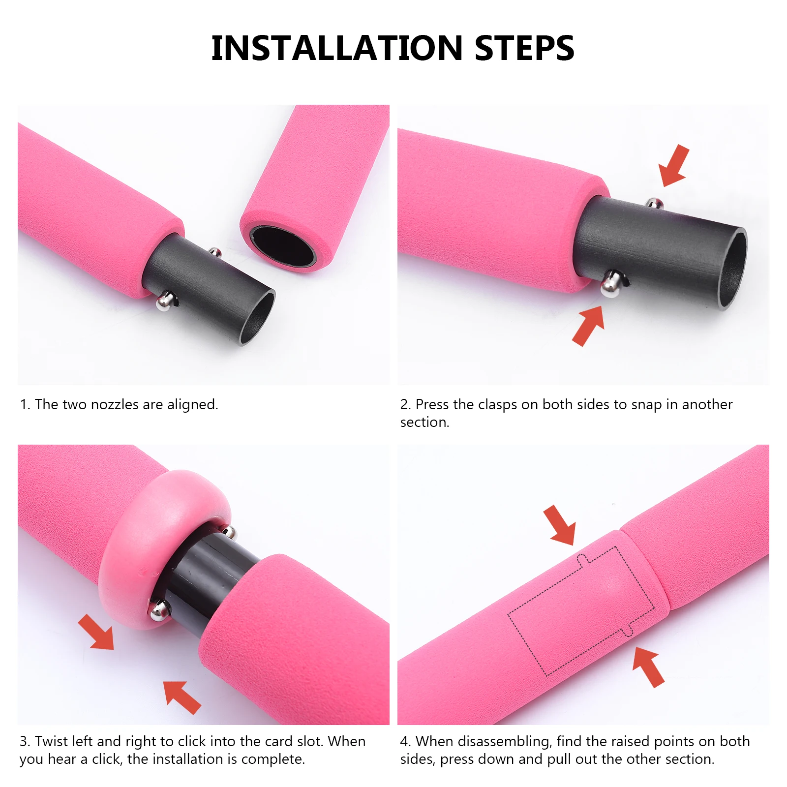 

Pilates Resistance Band Workout Bar Training Bar Exercise Equipment For Weight Training Yoga Bodybuilding Sports Fitness Home