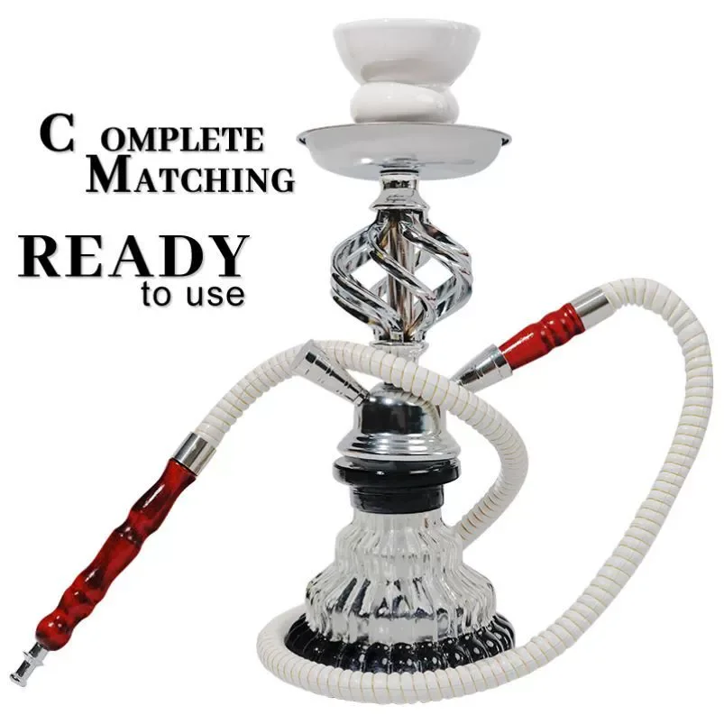 

Hookah full set of bar Arab shisha large, medium and small glass