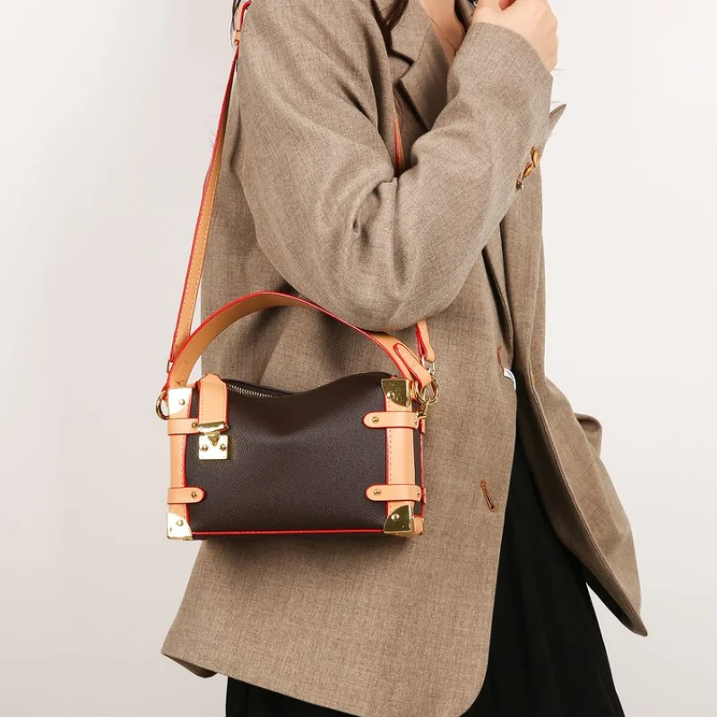 Женская большая сумка из натуральной кожи в парижском стиле и повседневная винтажная пригородная стильная сумка ​