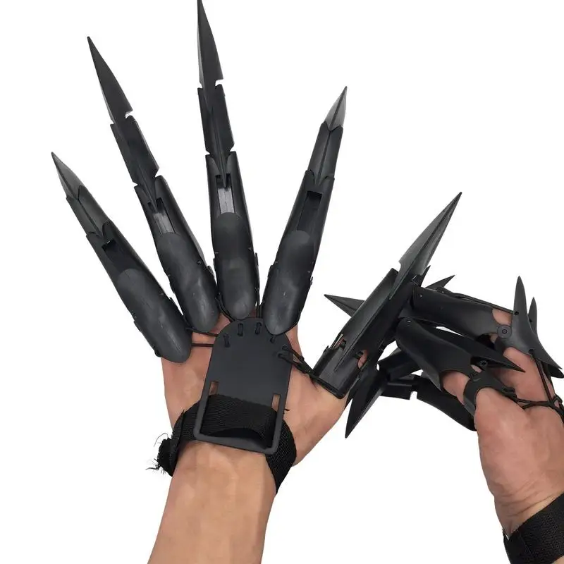 Scary Skeleton Hand Gloves Easy To Put On And Unload 3D Printed Finger Extensions Scary Skeleton Hand Party Props 3D Printed