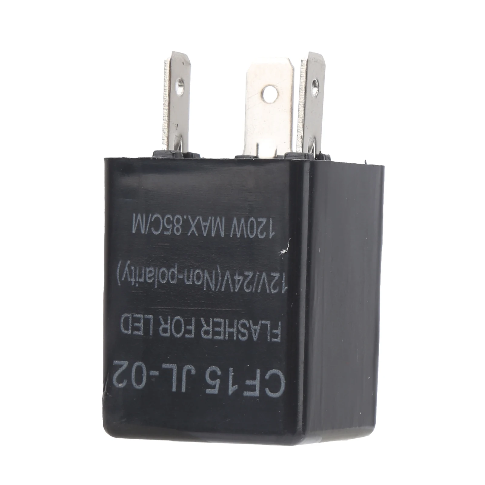 LED Flasher Relay Non-Polarity 12V 24V Universal ABS Normally Open Flash Relay CF15 JL-02