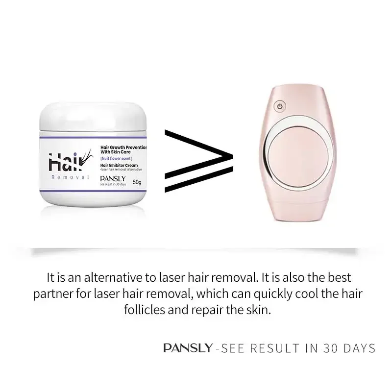 50g Permanent Hair Growth Inhibitor Cream Private Parts Hair Removal Leg Hair Removal Beard Depilation Smoother Skin Body Care