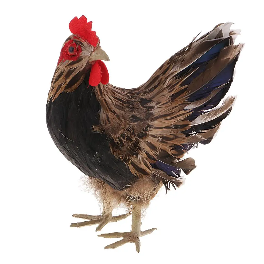 

Farm Animal Model Lifelike Hen Decorative Figure for Home Garden Office Tabletop Ornaments